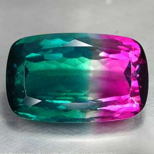 44.76cts Unseen Rare Bi Color Tourmaline Topaz Doublet  