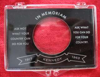 John F. Kennedy JFK Memorial Ask Not Single Half Dollar Coin Snap 