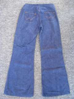 Womens Wrangler Low Waist Denim Jeans Bell Bottoms 1960  