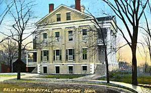 Muscatine, IA. The Bellevue Hospital 1912  