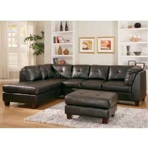   Sectional Living Room Set (Black) 9858BK sec lr set 