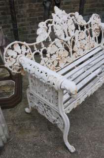 Pair Victorian Cast Iron Garden Benches Bench Seat  