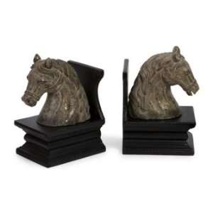   Bust Of A Proud Horse Balanced Neatly On Black Bases