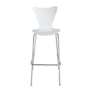   Arne Jacobsen Style Series 7 Bar Stool Chair in White