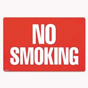  Two Sided Signs, No Smoking/No Fumar, 8 x 12, Red