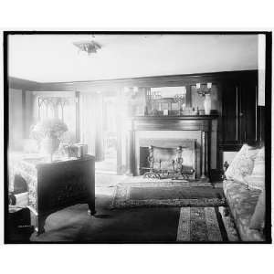   residence,interior,desk,mantle,Mamaroneck,N.Y.