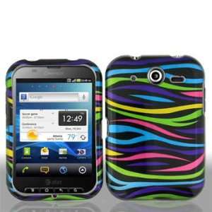 Black Rainbow Zebra Pantech P9060 Pocket Snap on Cell 