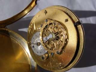 Antique 18k Gold&Enamel Breguet Paris Verge Fusee watch  