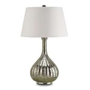 Currey & Company 6678 Libertine 1 Light Table Lamps in Antique Mercury