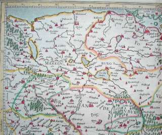 1633 Mercator Map BRANDENBURG POMERANIA Germany East Poland Berlin 