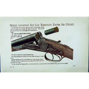   1889 Shooting Charles Lancaster Hammerless Ejector Gun