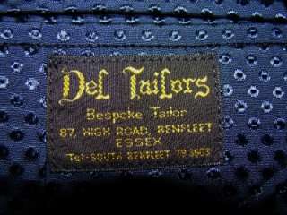 DEL TAILORS  ENGLAND vintage BESPOKE TAILORED SPORTS JACKET UK 42s EU 