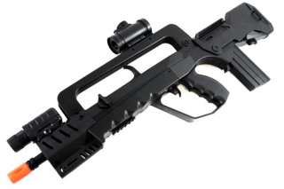   spring assault rifle w flashlight red dot scope and foregrip package