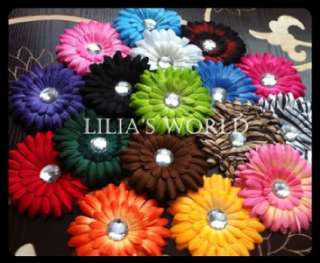baby girl accessories including 4 gerber daisy flower hair clips kufi 