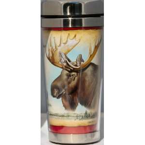   Travel Tumbler Wildlife Cabin Lodge Decor Coffee Mug Art Sports