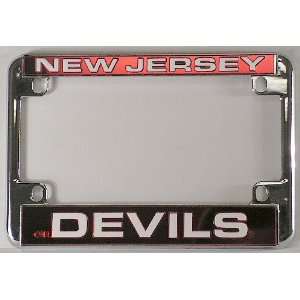  New Jersey Devils NHL Chrome Motorcycle RV License Plate 