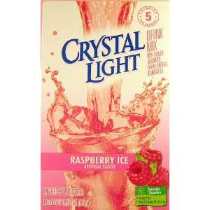 Crystal Light On the Go Natural Raspberry Ice Drink Mix,(32 Qts)16 