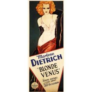  Blonde Venus Poster German 27x40 Marlene Dietrich Herbert 