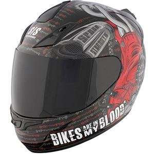   and Strength SS1000 Bikes Are In My Blood Helmet   X Small/Black/Red