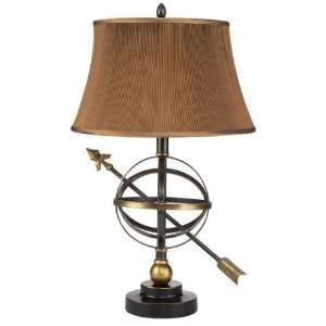  24 Celestial Sphere Iron Table Lamp   Gold Finish with 