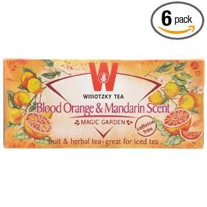 Wissotzky Blood Orange and Mandarin Tea, Magic Garden, 1.76 Ounce 