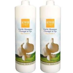  Alter Ego Garlic Shampoo Plus Vitamin A 1000ml (Pack of 2 