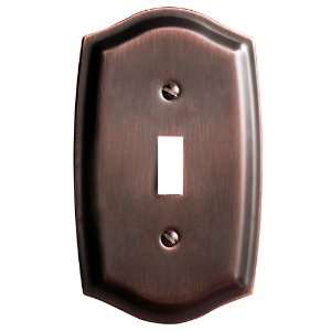   Bronze Switch Plates Colonial Single Toggle Solid Brass Switch plate