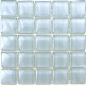   Powder Blue Glass Blue Mosaic Tile Kitchen, Bathroom Backsplash Tiling