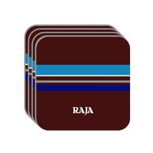   RAJA Set of 4 Mini Mousepad Coasters (blue design) 