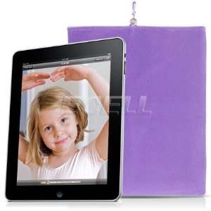     NEW PURPLE SOFT CLOTH SOCK CASE POUCH FOR APPLE iPAD Electronics