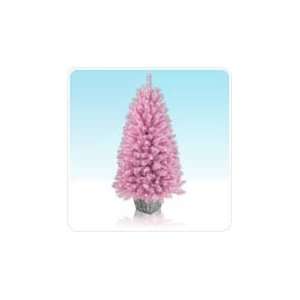   Unlit Pretty in Pink Potted Artificial Christmas Tree
