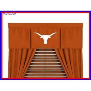 Texas UT Longhorns MVP Window Valance & 84in Drapes/Curtains  