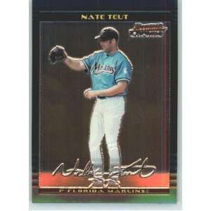  2002 Bowman Chrome #335 Nate Teut   Florida Marlins 