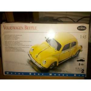   Beetle, 1/43 Scale Testors Metal Body Model Kit Toys & Games