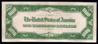 KD 1928 $1000 One Thousand Dollar Bill H5266 Federal Reserve Note FRN 