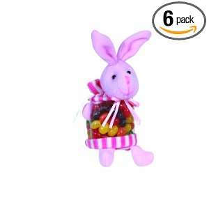 Dean Jacobs Small Rabbit with Pink Stripes Jelly Beans, 2.3 Ounce 