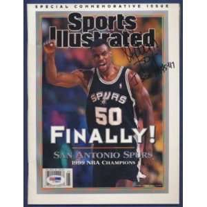   Spurs Signed Sports Illustrated PSA/DNA   Autographed NBA Magazines