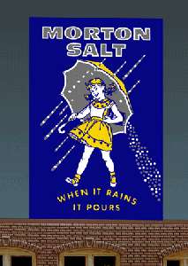 Miller Animated Billboard Sign Morton Salt N HO #6062 NEW  