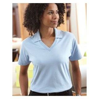   Sqaure Womens Pima Reserve Short Sleeve V Neck Golf Sport Polo Shirt