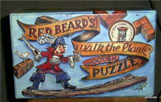 Red Beards Walk the Plank Wood Puzzle Boxed 6x4x2.5  