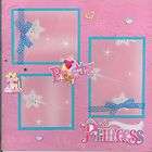   premade scrapbook pages by SASSY castle tiara slippers wand ring