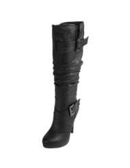Brinley Co Womens High Heel Strappy Boots
