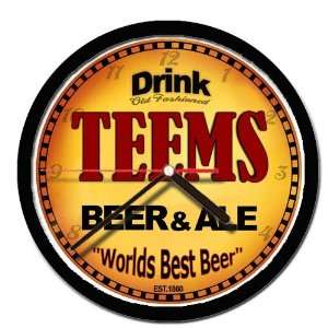  TEEMS beer and ale cerveza wall clock 