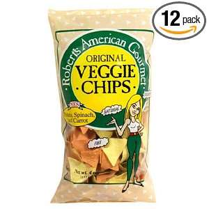 Pirates Booty Veggie Chips, 4 Ounce Bags (Pack of 12)  