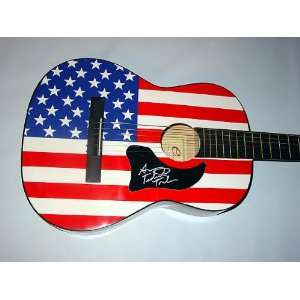 SUSAN TEDESCHI Autographed Signed USA FLAG Guitar UACC 