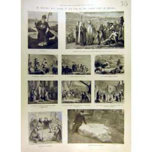  1900 St PatrickS Day Scenes Patron Saint Ireland Print 