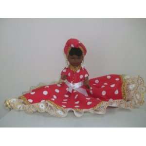  SANTERIA DOLL FOR SHANGO BROWN SKIN ,INCLUDE NECKLACE OF 