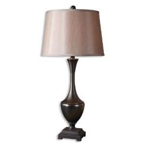 Uttermost 33.5 Inch Davoli Lamp In Lightly Dark Bronze Finish On A 
