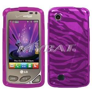LG Chocolate Touch VX8575 Crystal Skin Hot Pink Zebra Case Cover 