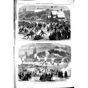  1867 EMPEROR NAPOLEON ICE SKATING BOULOGNE PARIS